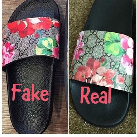 gucci bloom fake vs real|Gucci slides counterfeit.